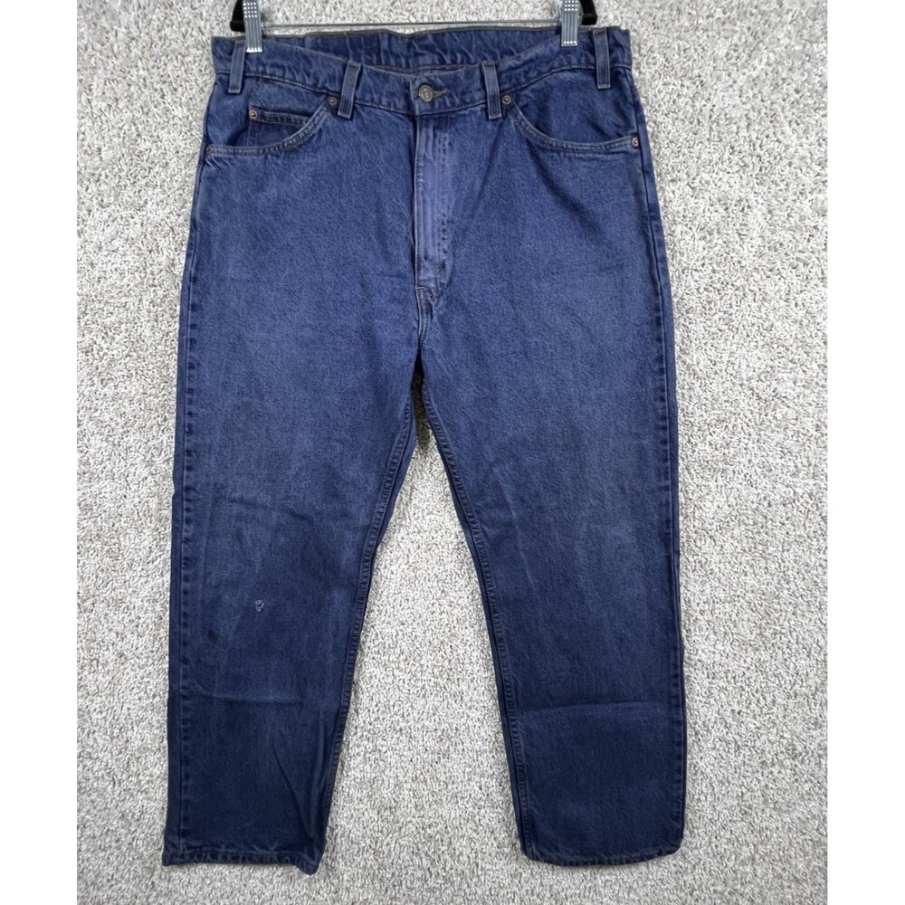 Levi's 505 Straight Leg Jeans Big Men's Size 38x30 Blue Denim Cotton
